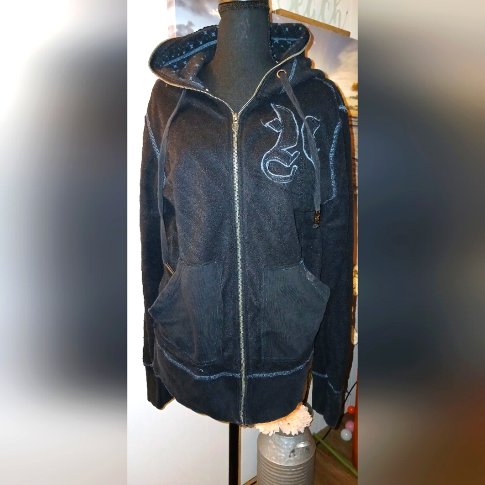 Hurley unisex zip up sweatshirt. Size L